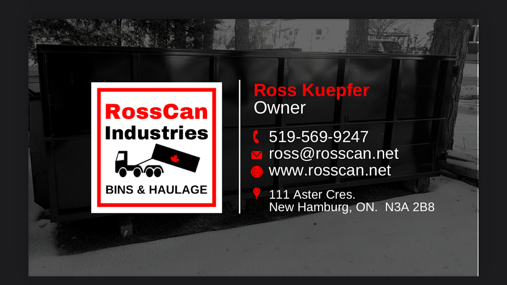 RossCan.net | 111 Astor Crescent, New Hamburg, ON N3A 2B8, Canada | Phone: (519) 569-9247