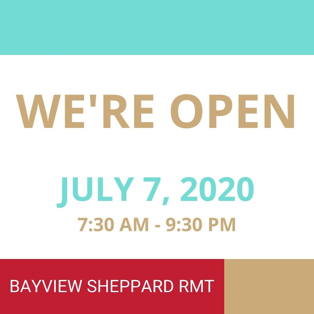 Bayview Sheppard RMT | 321 Sheppard Ave E, North York, ON M2N 3B3, Canada | Phone: (416) 222-3768