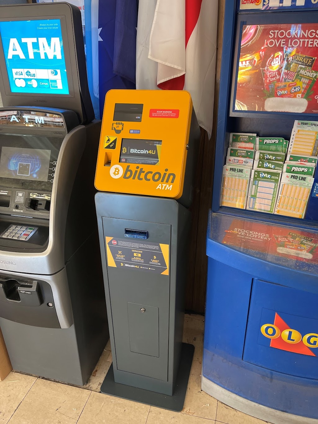 Bitcoin4U Bitcoin ATM | Mega Family Convenience, 195 John St N, Hamilton, ON L8L 4P4, Canada | Phone: (905) 528-5244