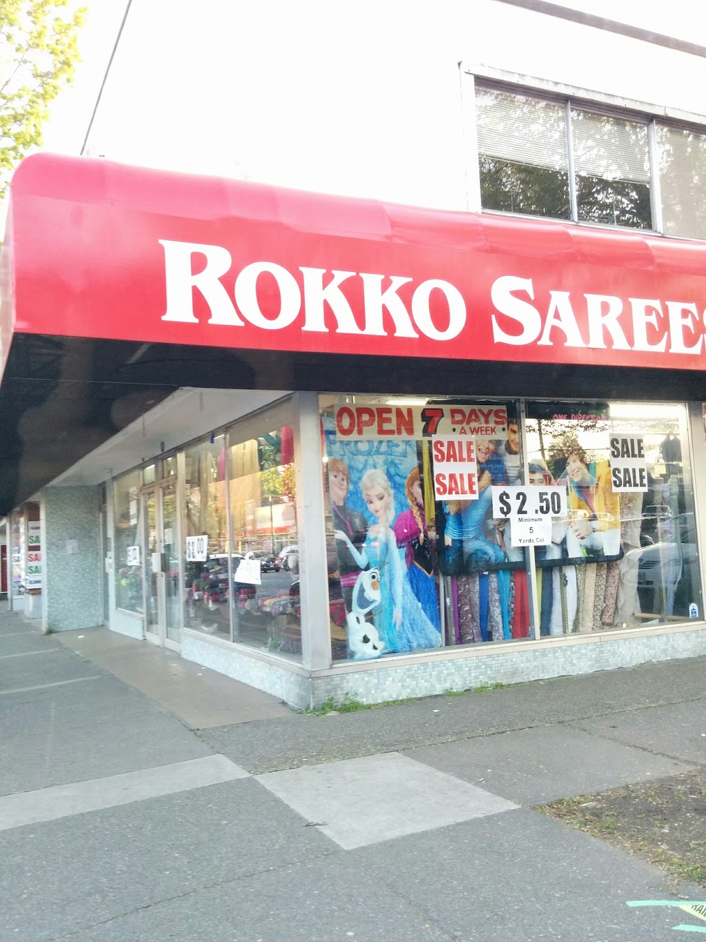 Rokko Sarees & Fabrics | 6201 Fraser St, Vancouver, BC V5W 3A2, Canada | Phone: (604) 327-3033