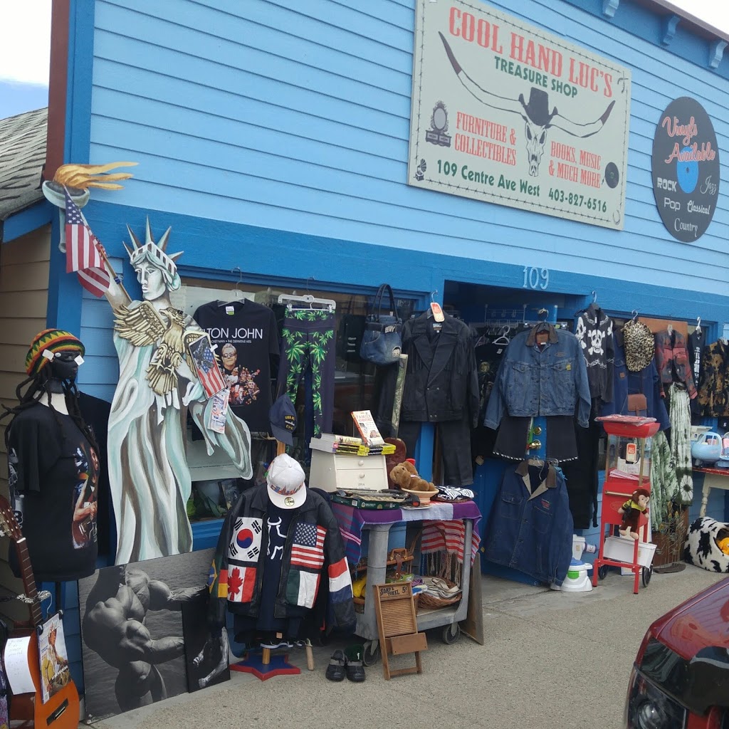 Cool Hand Lucs Treasure Shop | 109 Centre Ave W, Black Diamond, AB T0L 0H0, Canada | Phone: (403) 827-6516