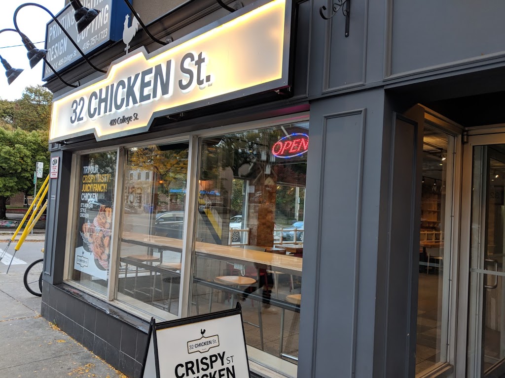 32 Chicken St. | 409 College St, Toronto, ON M5T 1T1, Canada | Phone: (647) 748-0032