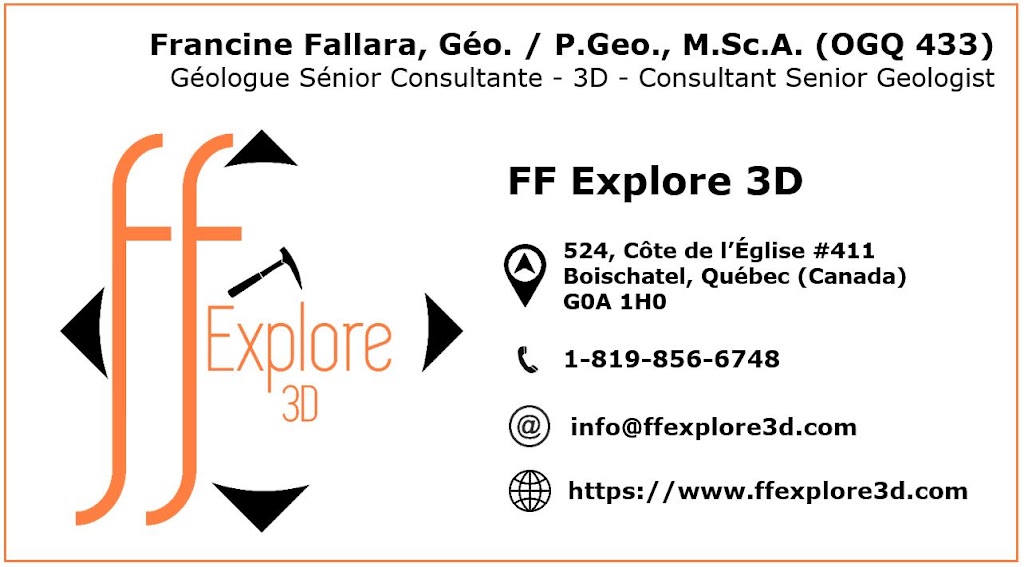 FF Explore 3D | 524 Cote de lEglise, Boischatel, QC G0A 1H0, Canada | Phone: (819) 856-6748