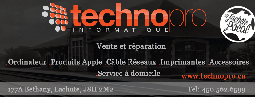 Technopro Informatique | 177A Av. Béthany, Lachute, QC J8H 2M2, Canada | Phone: (450) 562-6599