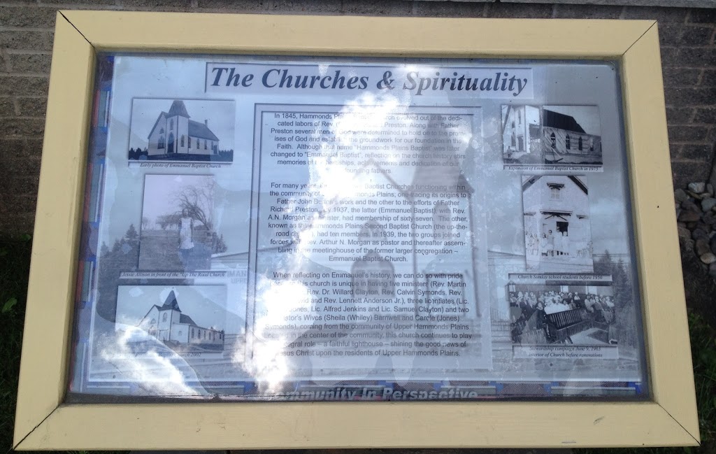 Emmanuel Baptist Church | 633 Pockwock Rd, Upper Hammonds Plains, NS B4B 1N8, Canada | Phone: (902) 835-2472