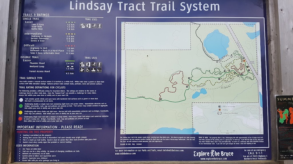 Lindsay Tract Trail | Northern Bruce Peninsula, ON N0H 1X0, Canada | Phone: (800) 268-3838