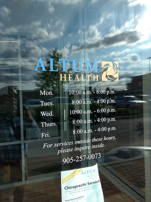 Altum Health | 519 Dundas St W Unit 6, Oakville, ON L6M 1L9, Canada | Phone: (905) 257-0073