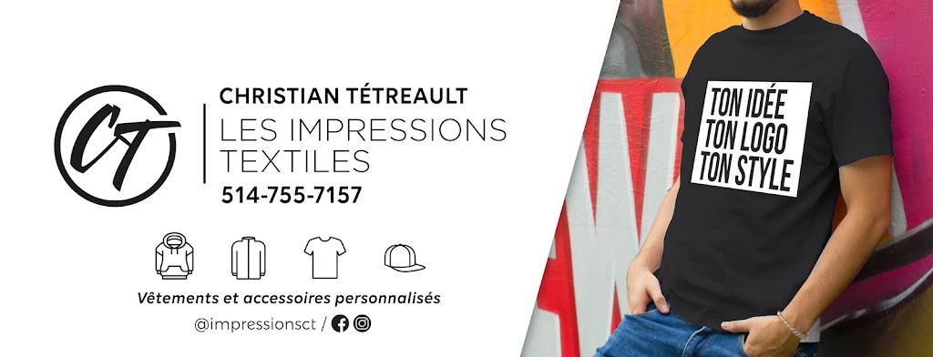 Les impressions textiles CT | 953 Rue Bernard-Pilon, Beloeil, QC J3G 1V7, Canada | Phone: (514) 755-7157