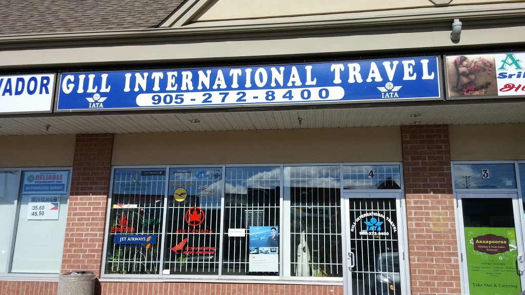 Gill International Travel | 5390 Terry Fox Way, Mississauga, ON L5V 0A5, Canada | Phone: (905) 272-8400