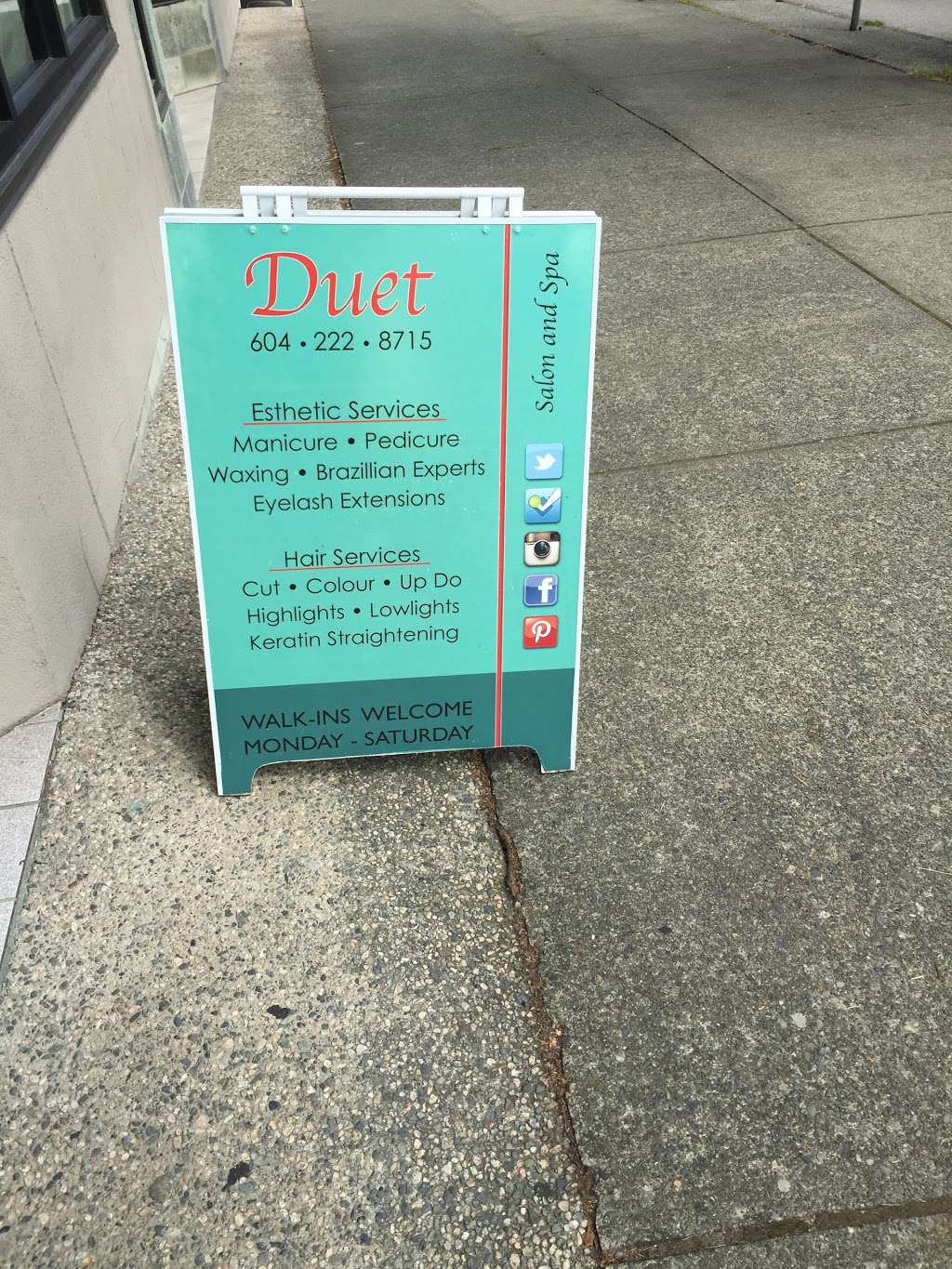 Duet Salon and Spa | 3231 Dunbar St, Vancouver, BC V6S 2B8, Canada | Phone: (604) 222-8715