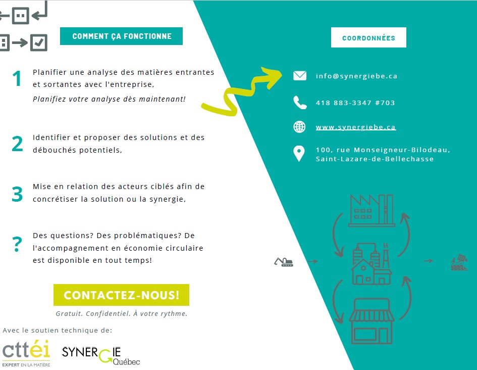 Synergie Bellechasse-Etchemins | 100 Rue Monseigneur-Bilodeau, Saint-Lazare-de-Bellechasse, QC G0R 3J0, Canada | Phone: (418) 883-3347