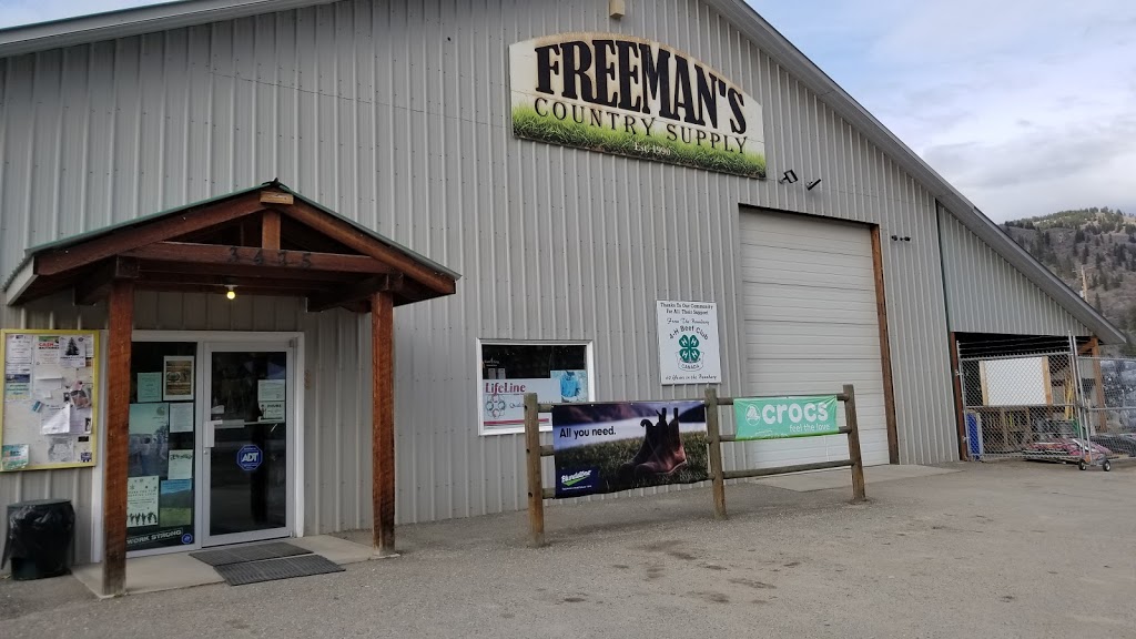 Freemans Country Supply | 3475 Shaw Rd, Rock Creek, BC V0H 1Y0, Canada | Phone: (250) 446-2899