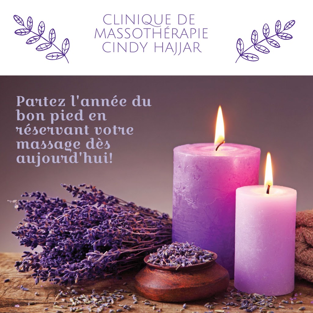 Clinique de massothérapie Cindy Hajjar | 436 9e Av, Deux-Montagnes, QC J7R 3N2, Canada | Phone: (514) 927-3327