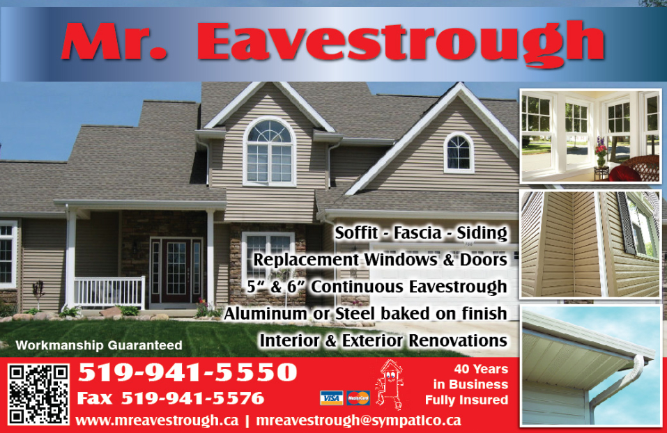 Mr Eavestrough | 19991 Shaws Creek Rd, Alton, ON L0N 1A0, Canada | Phone: (519) 941-5550