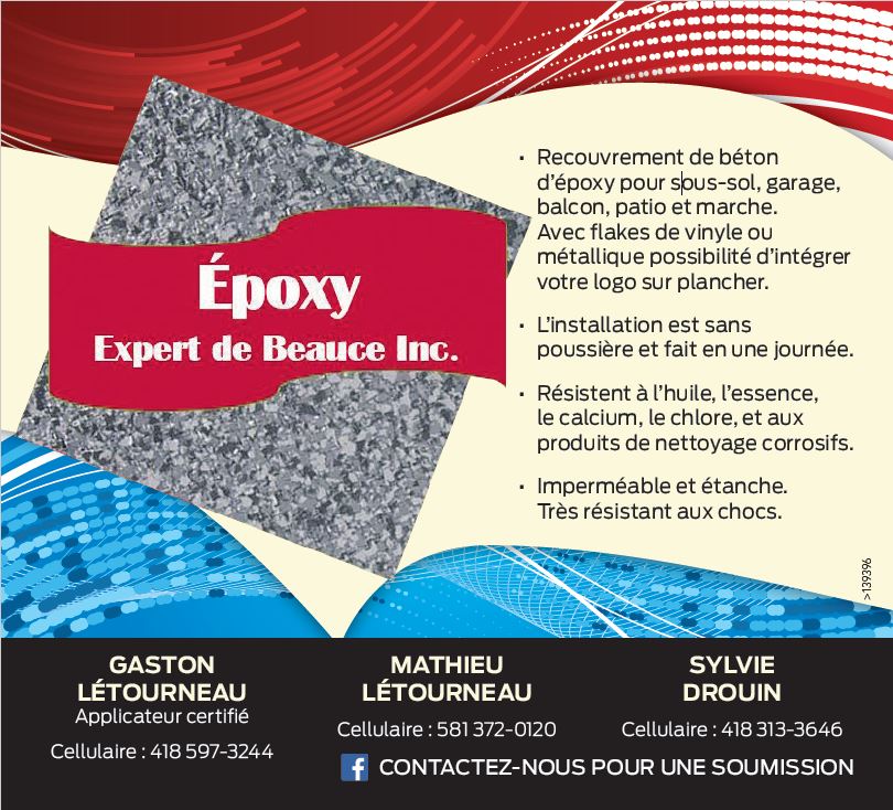 Epoxy Expert de Beauce inc. | 485 Rang Marlow, Saint-Théophile, QC G0M 2A0, Canada | Phone: (418) 597-3244