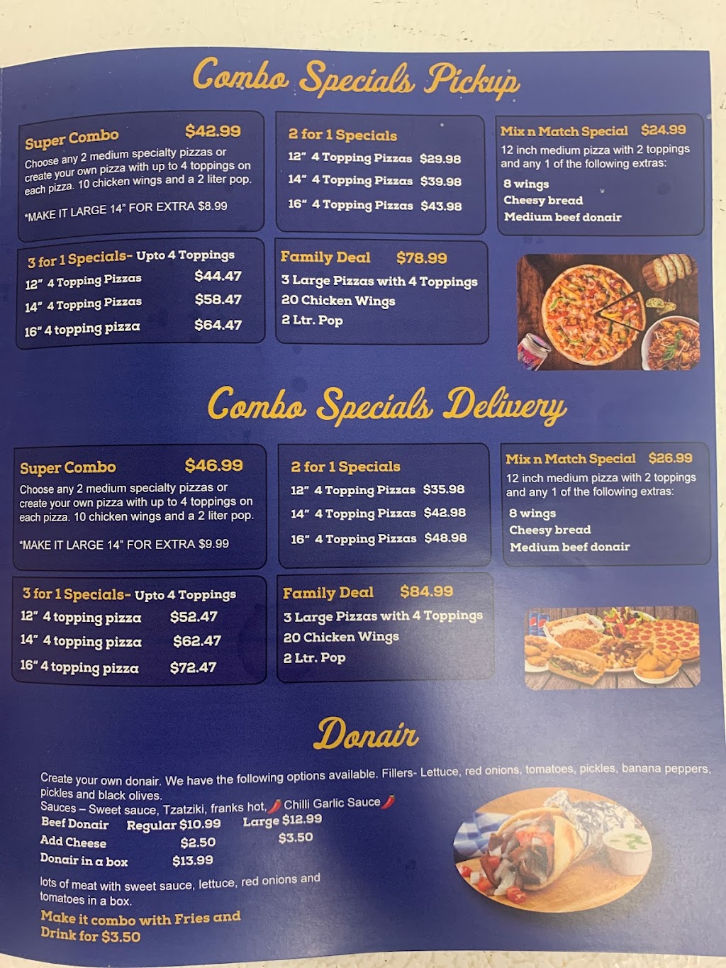 Cosmic Pizza & Donair | 93 2Z6, 108 McLeod Ave, Spruce Grove, AB T7X 2Z7, Canada | Phone: (780) 571-1997