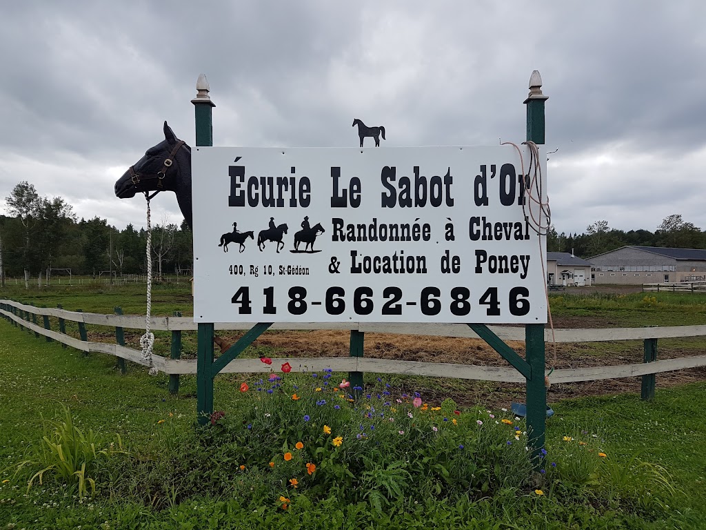 Écurie Le Sabot dOr | 400 10e Rang, Saint-Gédéon, QC G0W 2P0, Canada | Phone: (418) 662-6846