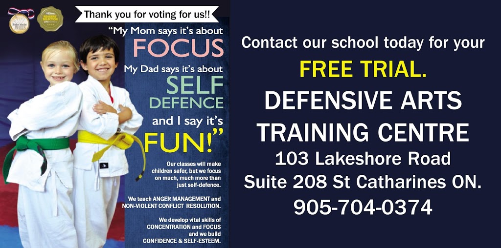 Defensive Arts Training Centre | 103 Lakeshore Rd #208, St. Catharines, ON L2N 2T1, Canada | Phone: (905) 704-0374