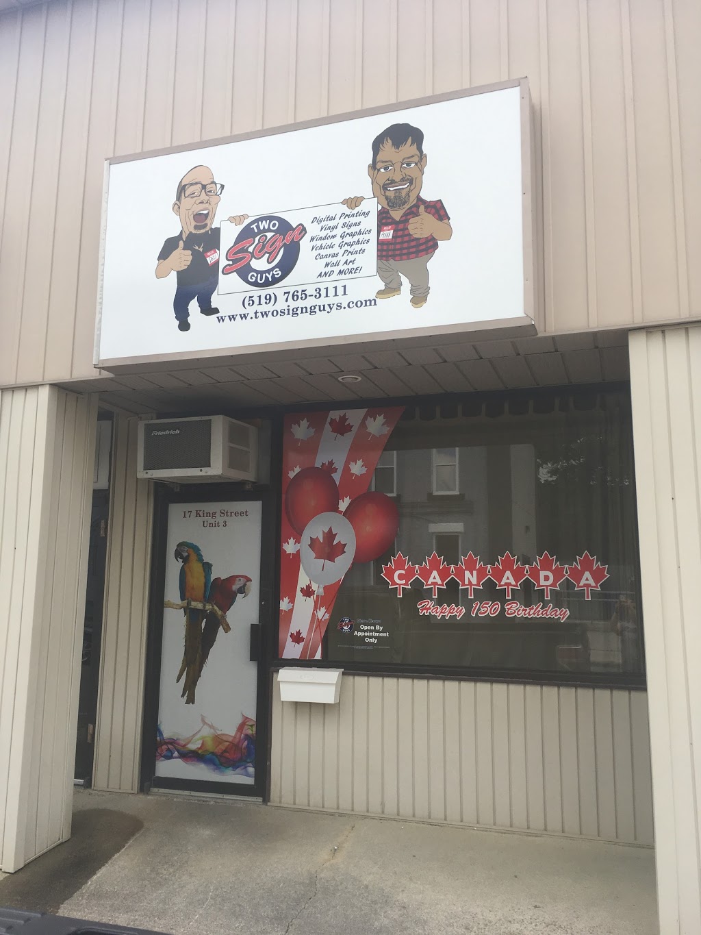 Two Sign Guys | 17 King St, Aylmer, ON N5H 1Z9, Canada | Phone: (226) 268-3349