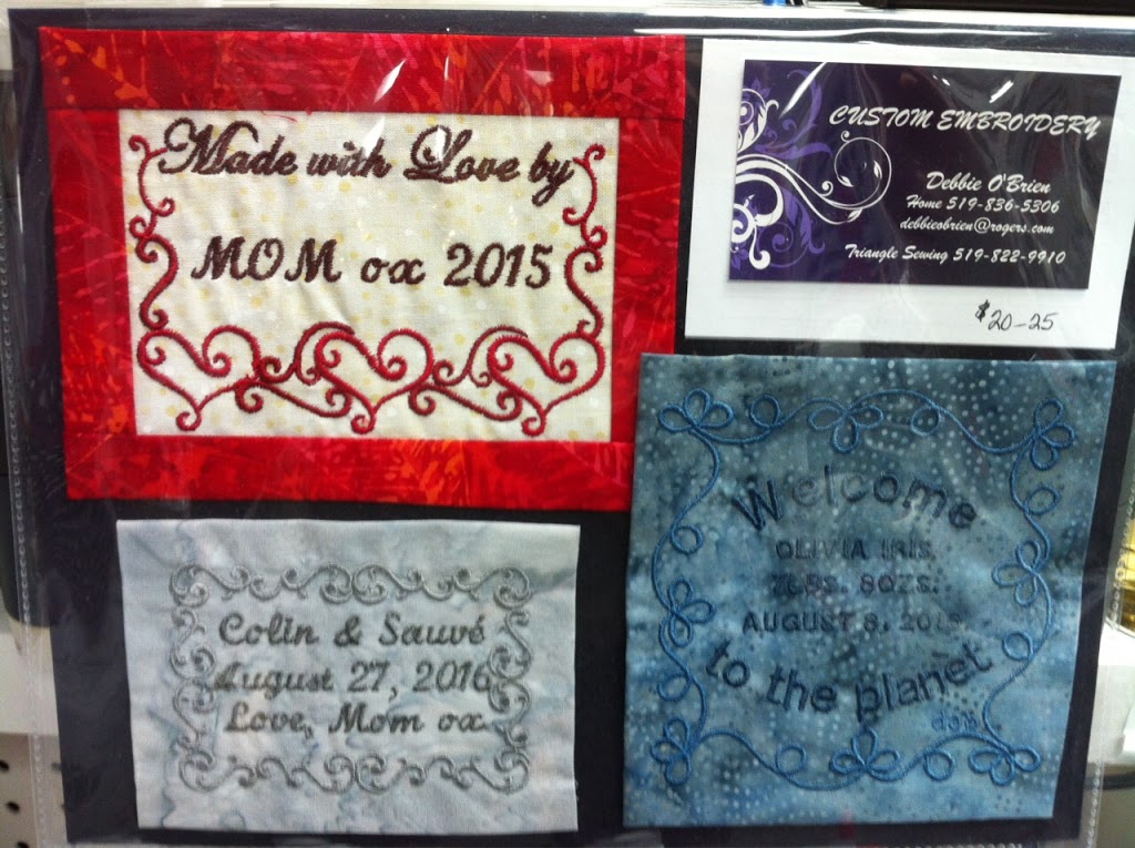 Custom Embroidery and Sewing | 2 Darby Rd, Guelph, ON N1K 1P2, Canada | Phone: (519) 836-5306