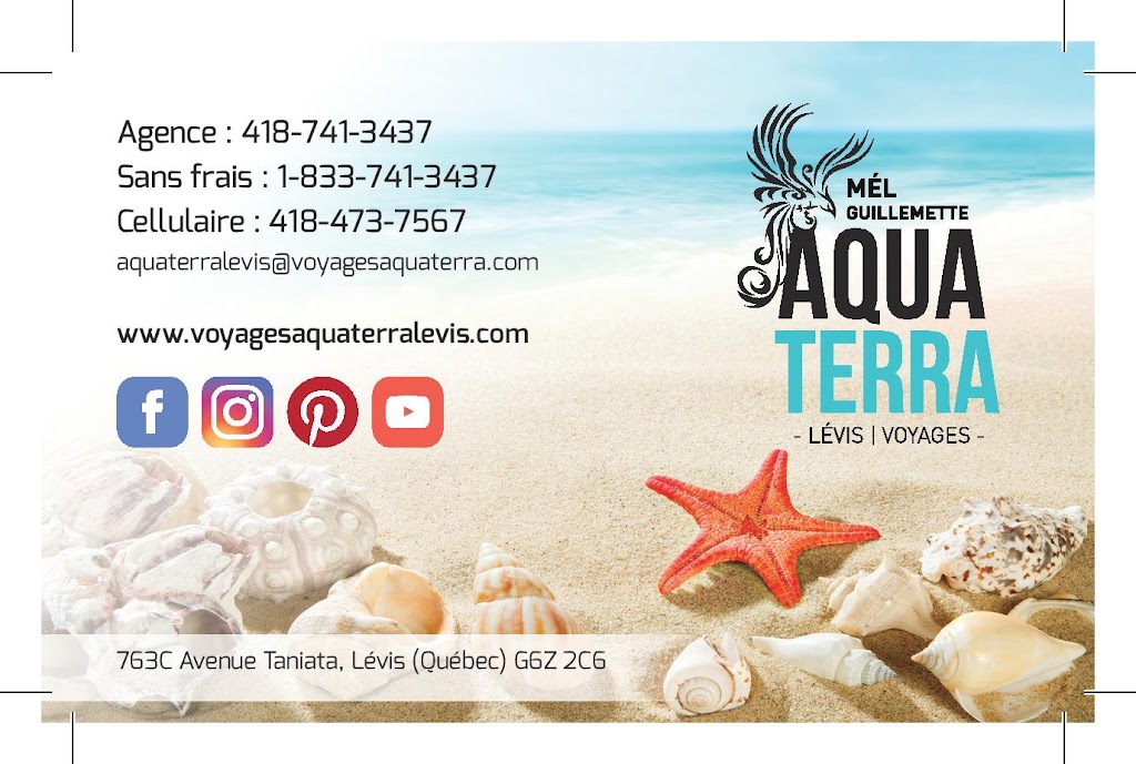 Voyages Aqua Terra Lévis | 763c Av. Taniata, Lévis, QC G6Z 2C6, Canada | Phone: (418) 741-3437