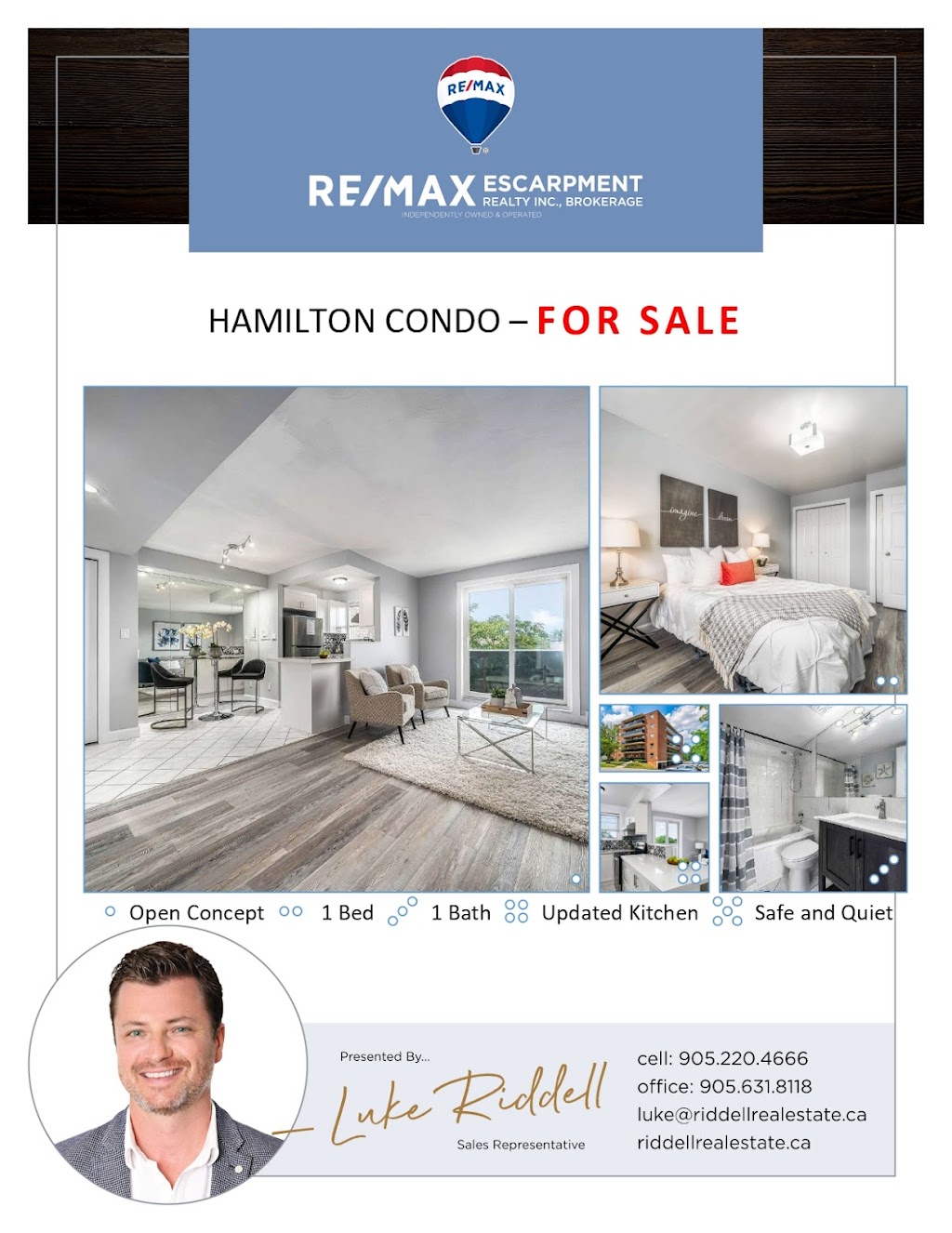 Riddell Real Estate - Re/Max Escarpment Realty Inc., Brokerage | 502 Brant St, Burlington, ON L7R 2G4, Canada | Phone: (905) 220-4666