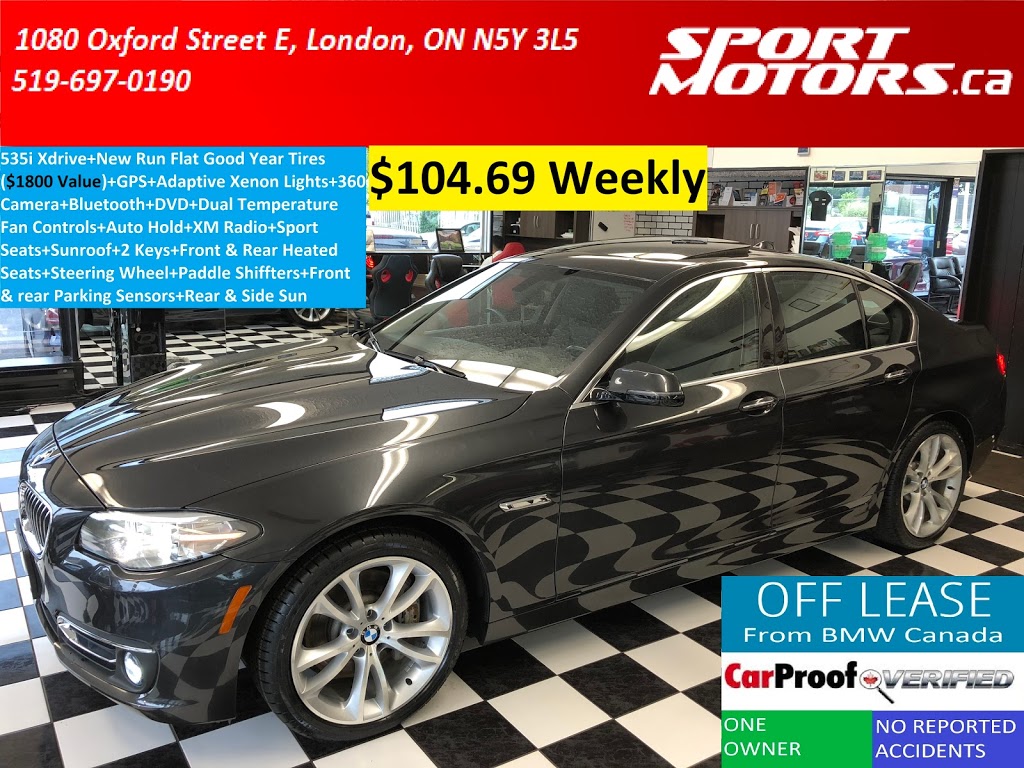 SPORT MOTORS | 1080 Oxford St E, London, ON N5Y 3L4, Canada | Phone: (519) 697-0190