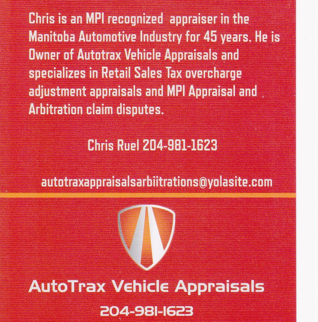 Autotrax Vehicle Appraisals | 304 McIvor Ave, Winnipeg, MB R2G 0Z9, Canada | Phone: (204) 981-1623