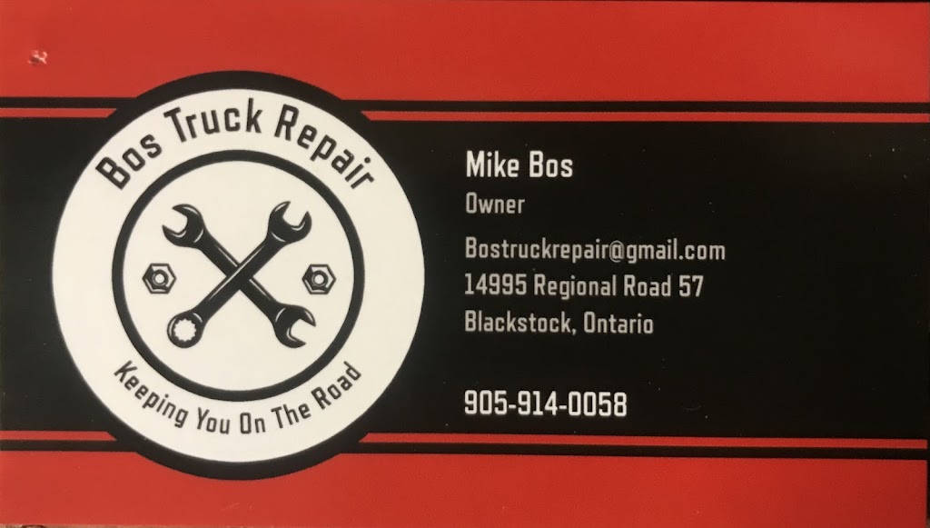 Bos Mobile Truck Repair | 14995 Regional Rd 57, Blackstock, ON L0B 1B0, Canada | Phone: (905) 914-0058