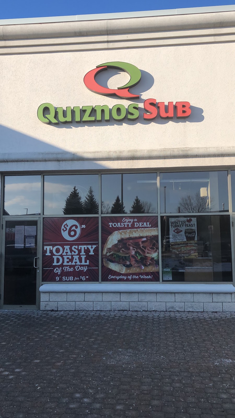 Quiznos | 1100 Golf Links Rd Unit 3, Ancaster, ON L9K 1J8, Canada | Phone: (905) 304-7821