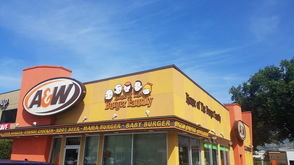 A&W Canada | 300 Riverside Dr, Penticton, BC V2A 5A9, Canada | Phone: (250) 487-9009