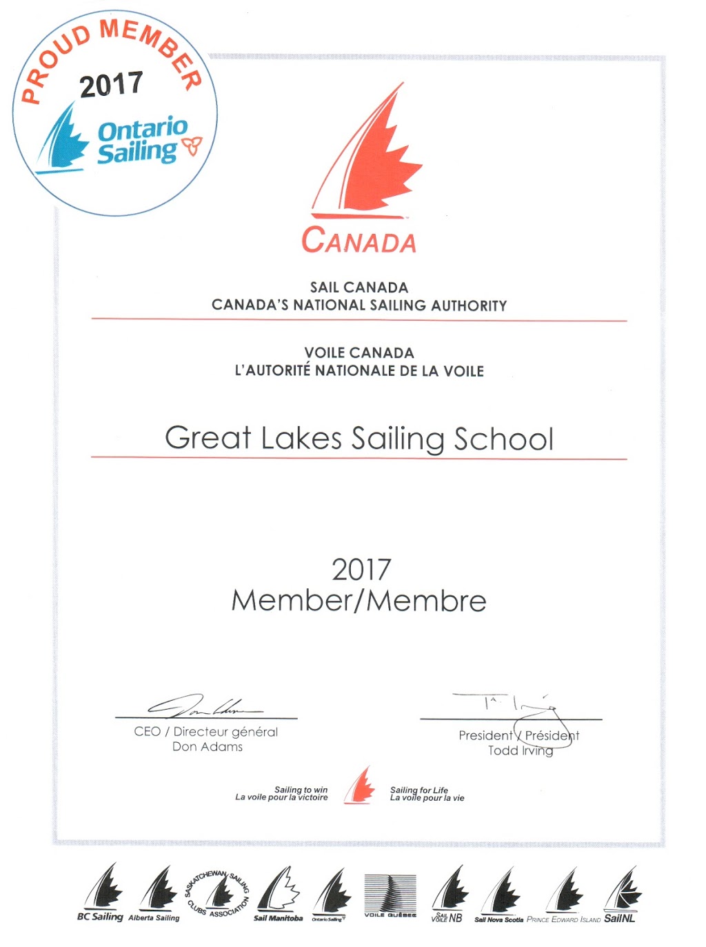 Great Lakes Sailing School | 1 Leslie St, Toronto, ON M4M 3M2, Canada | Phone: (416) 727-6221