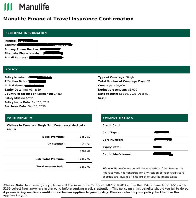 加拿大旅游保险无忧网-在线报价 Canada Visitor Insurance Online Quotation | 150 Consumers Rd #512, North York, ON M2J 1P9, Canada | Phone: (647) 868-7268