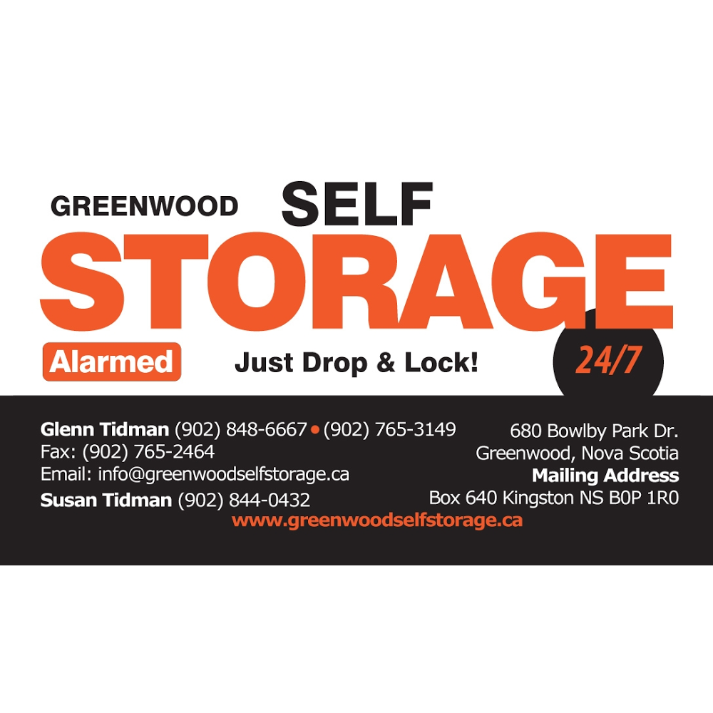 Greenwood Self Storage | 680 Bowlby Park Dr, Greenwood, NS B0P 1N0, Canada | Phone: (902) 848-6667