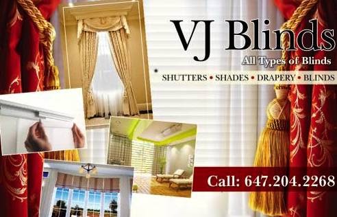 VjBlinds - Blinds Drapes and Shutters Store | 16 Joywill Ct, Brampton, ON L7A 3T9, Canada | Phone: (647) 204-2268