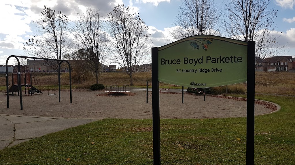 Bruce Boyd Parkette | 32 Country Ridge Dr, Markham, ON L6E 1C4, Canada