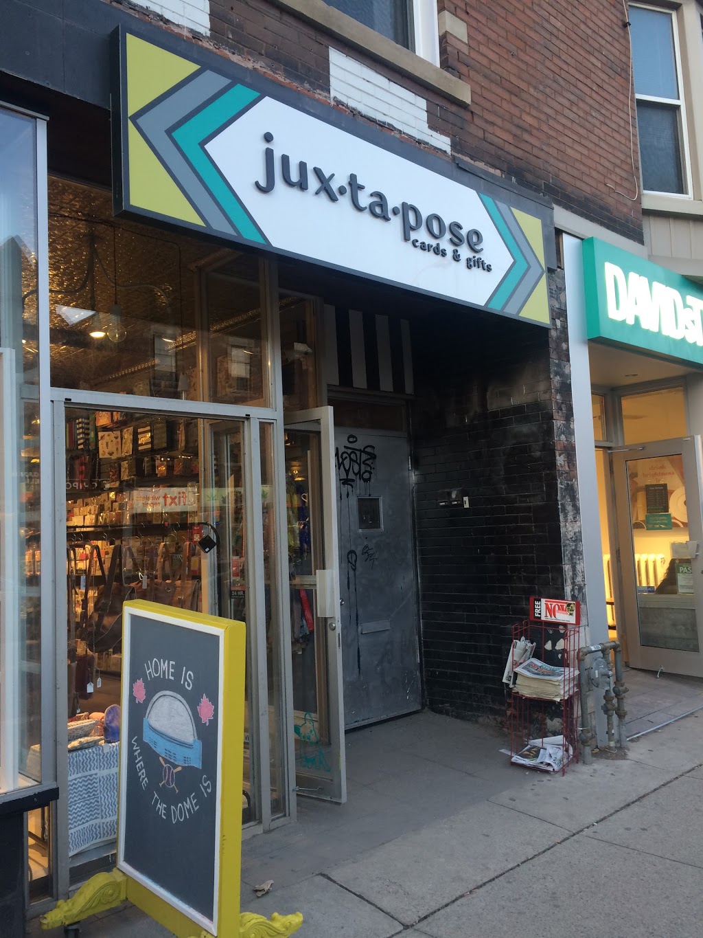 Juxtapose Cards & Gifts | 430 Bloor St W, Toronto, ON M5S 1X5, Canada | Phone: (416) 324-8333