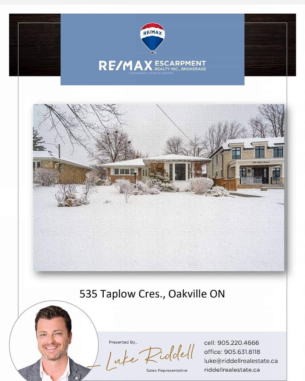 Riddell Real Estate - Re/Max Escarpment Realty Inc., Brokerage | 502 Brant St, Burlington, ON L7R 2G4, Canada | Phone: (905) 220-4666