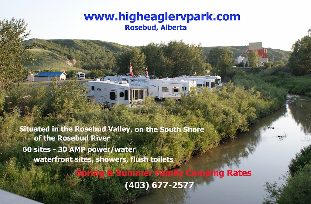 High Eagle RV Park | Highway 840 South, Rosebud, AB T0J 2T0, Canada | Phone: (403) 677-2577