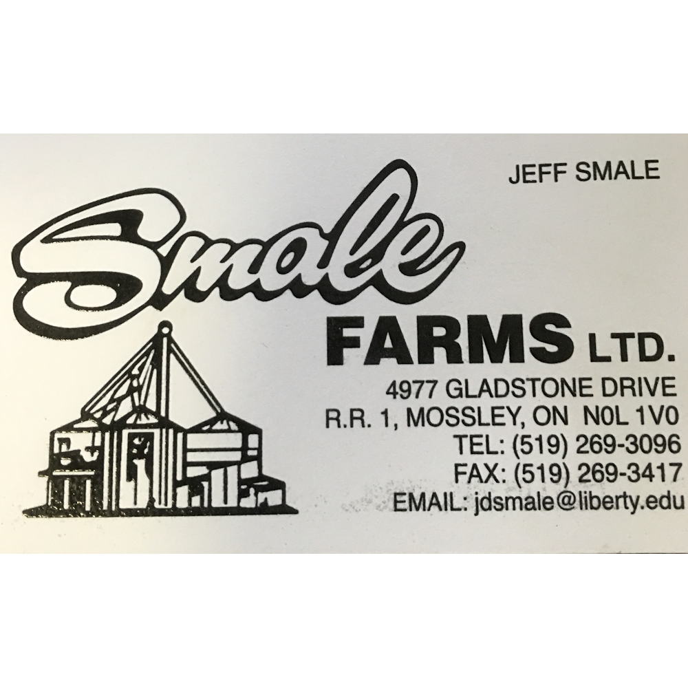 Smale Farms Ltd / SBS Agri Svc Inc | 4977 Gladstone Dr, Mossley, ON N0L 1V0, Canada | Phone: (519) 269-3096