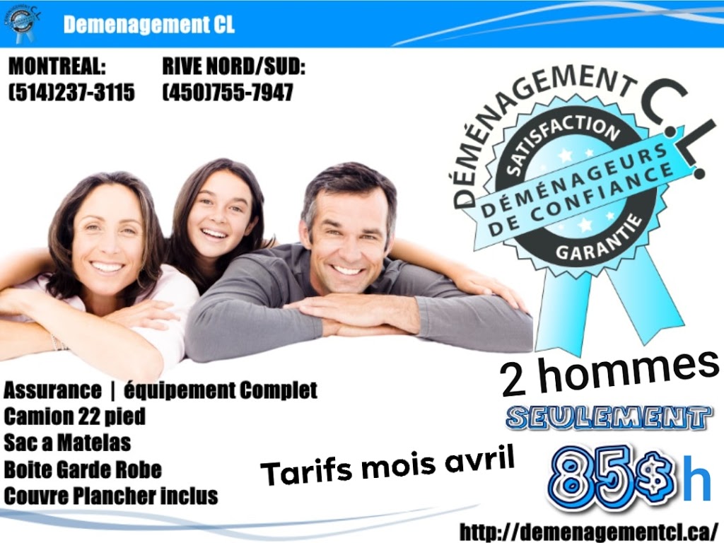 Déménagement transport CL inc | 10 Rue Onulphe Peltier, LÉpiphanie, QC J5X 4T1, Canada | Phone: (450) 755-7947