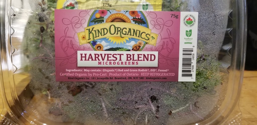 Kind Organics | 181 Jerseyville Rd, Brantford, ON N3T 5M1, Canada | Phone: (416) 992-1444