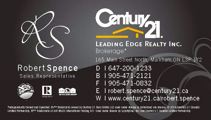 Robert Spence | 165 Main St N, Markham, ON L3P 1Y3, Canada | Phone: (647) 200-1233