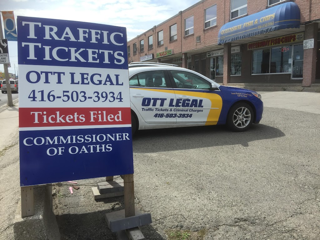 OTT Legal Etobicoke- Traffic Ticket Defense | 1234 The Queensway, Etobicoke, ON M8Z 1S2, Canada | Phone: (416) 503-3934