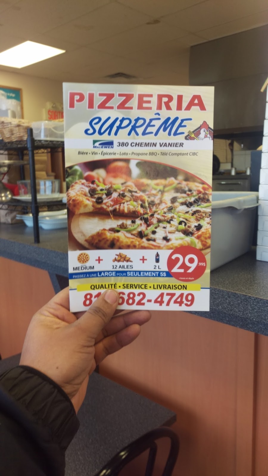 Suprême Pizzeria | 380 Chemin Vanier, Gatineau, QC J9J 3H8, Canada | Phone: (819) 682-4749