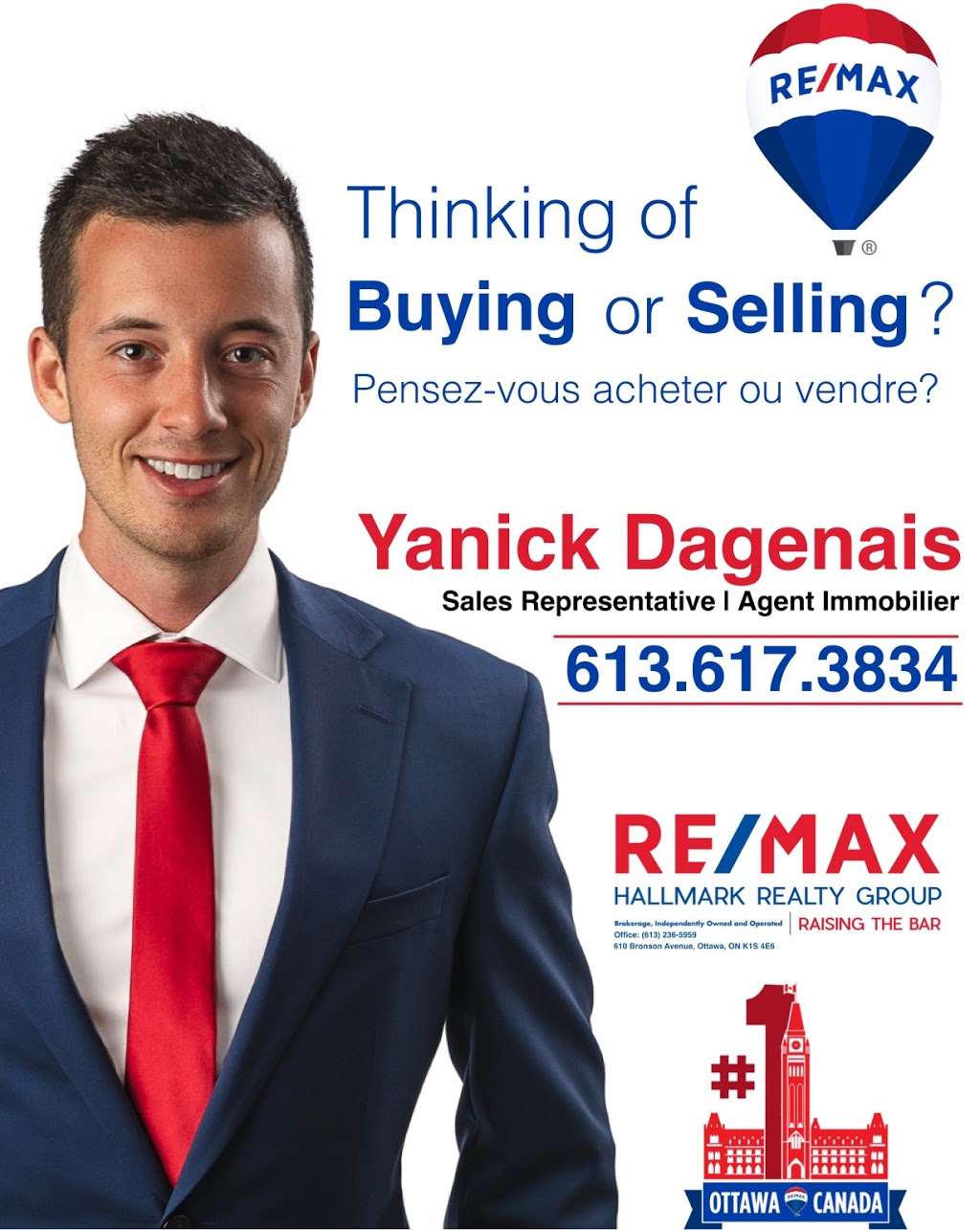 Yanick Dagenais | Your RE/MAX Realtor. | 4366 Innes Rd, Orléans, ON K4A 3W3, Canada | Phone: (613) 617-3834