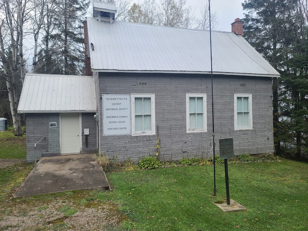 Wiseman’s Corner Schoolhouse Heritage Centre | 112 Midlothian Rd, Burks Falls, ON P0A 1C0, Canada | Phone: (705) 571-3308