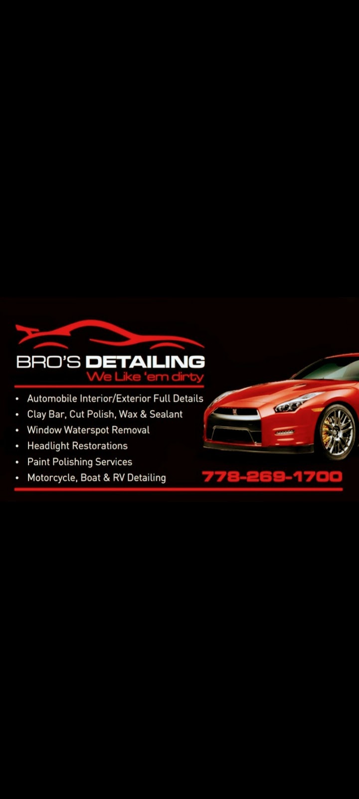 Bros Detailing Nanaimo (Mobile Automotive Detailing) | 3000 Andres Rd, Nanaimo, BC V9R 6X2, Canada | Phone: (778) 269-1700