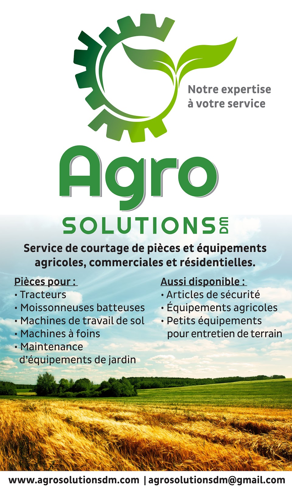 Agro-Solutions DM inc | 625 Rang Salvail S, La Présentation, QC J0H 1B0, Canada | Phone: (450) 796-4000