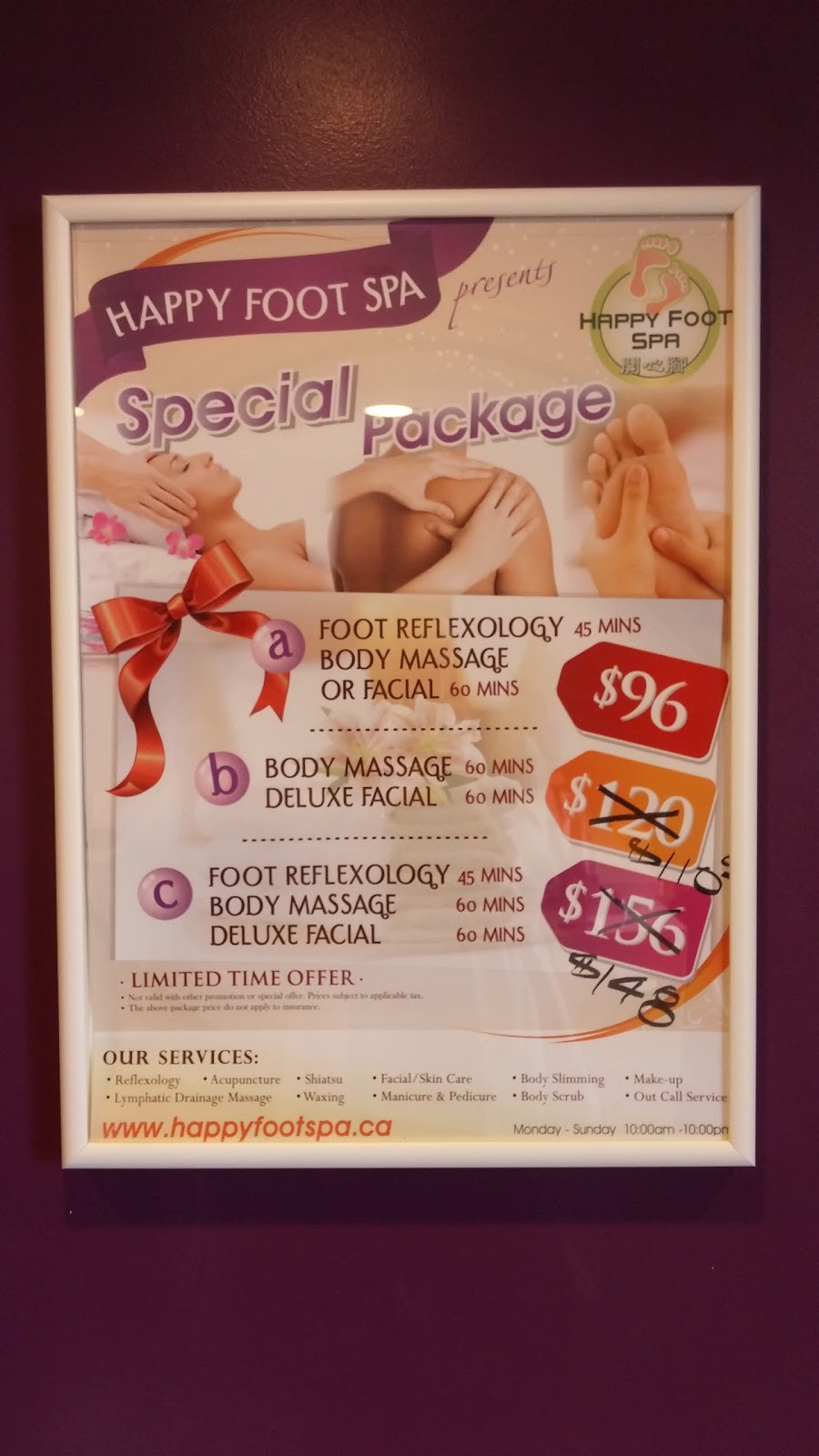 Happy Foot Spa | 200 Edgeley Blvd #11, Concord, ON L4K 3Y8, Canada | Phone: (905) 850-6300